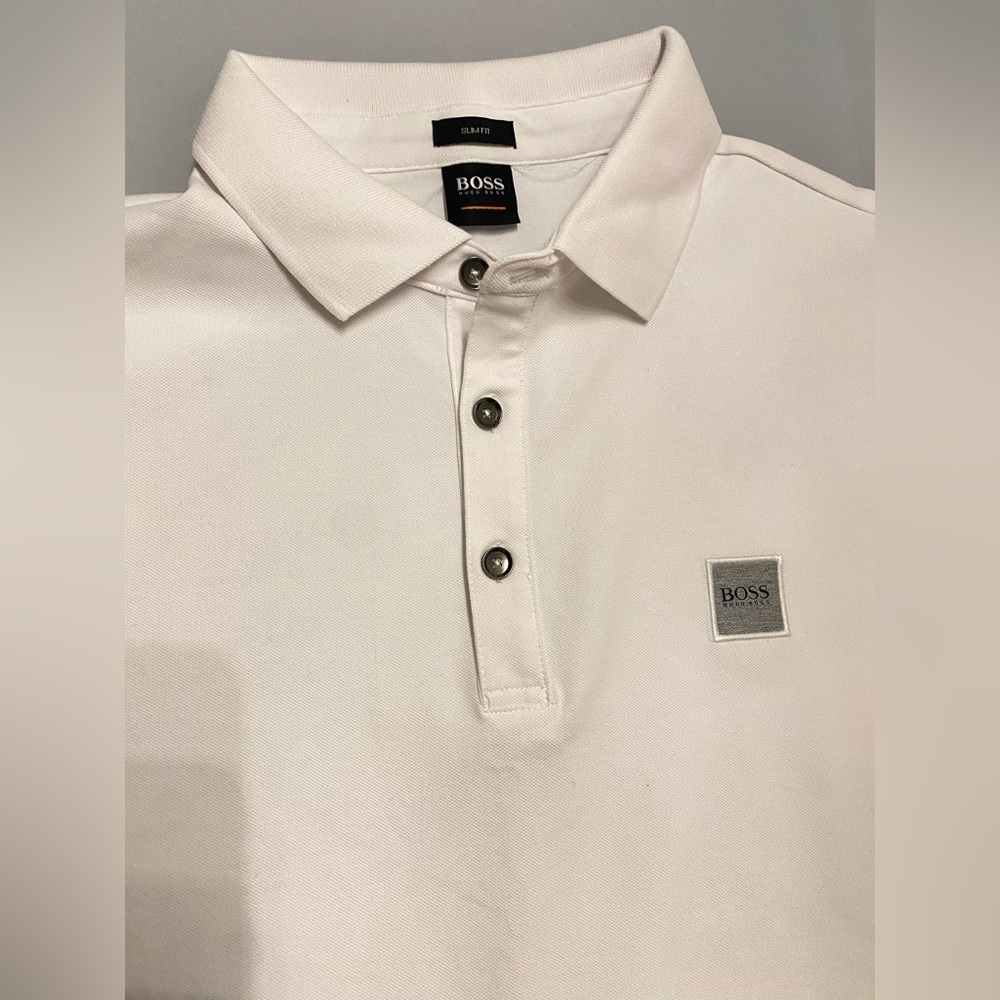 BOSS Boss Slim-Fit Passerby Long Sleeve polo shirt - Picture 11 of 15